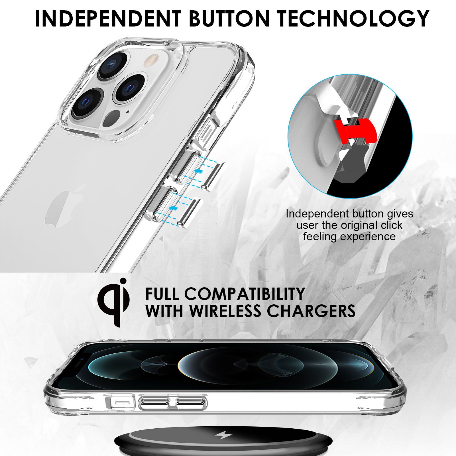 unique clear iphone 13 Pro case