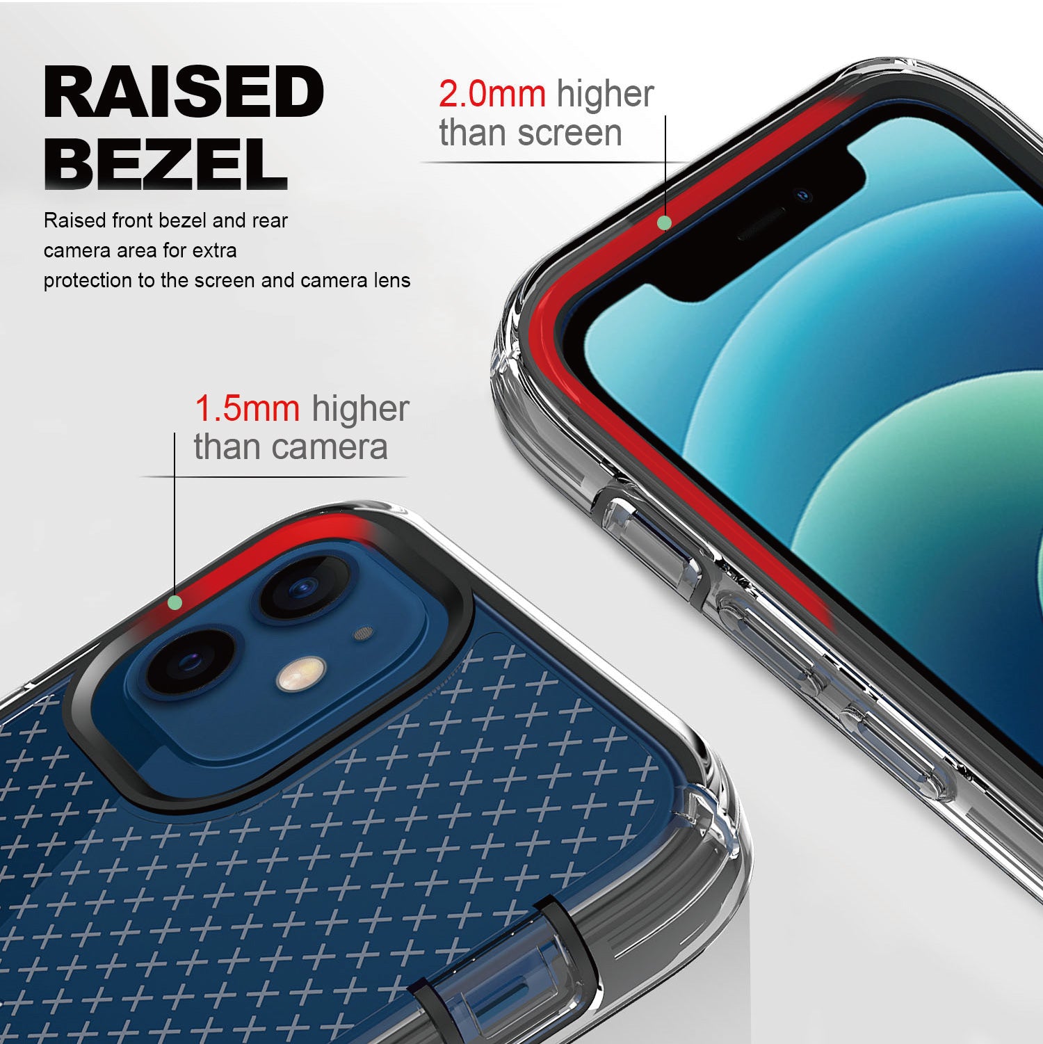  heavy duty clear iphone 13 case