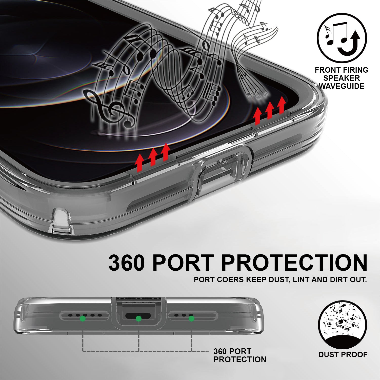  heavy duty clear iphone 13 Pro case