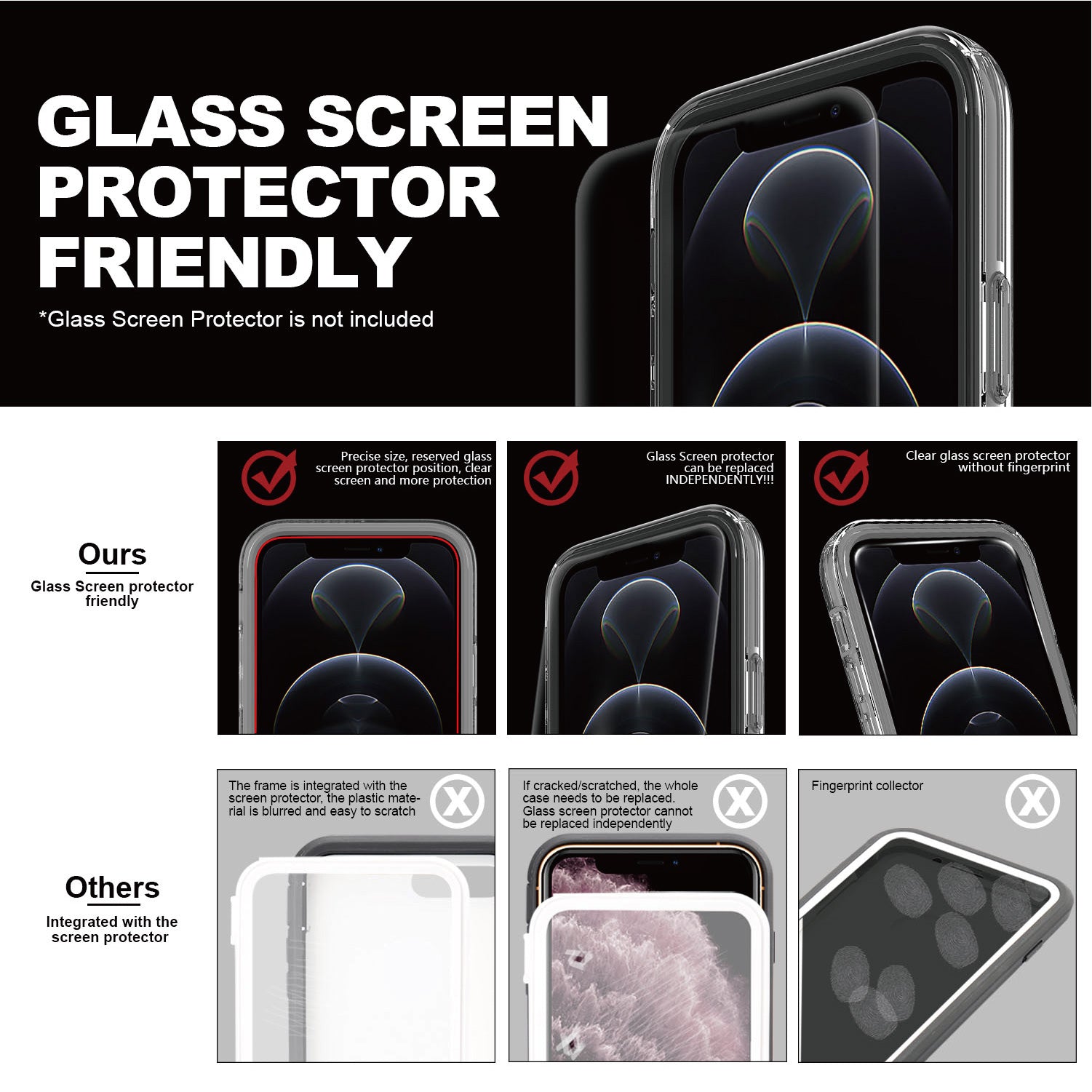  heavy duty clear iphone 13 Pro case